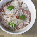 ma___111's cooksnap of when they made 枝豆のかにかまのご飯.