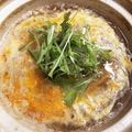 tomitomico's cooksnap of when they made 簡単ムダなし！！もつ鍋卵丼.