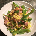 栗丸うさぎ's cooksnap of when they made 苦くないピーマン、ハムの卵とじ.