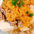 妃−みかんぬ's cooksnap of when they made 簡単 豆腐のひき肉のせ♪あと1品に.