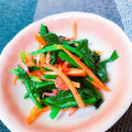 ☆３匹の子ぶた☆'s cooksnap of when they made 簡単ほうれん草と桜エビの和え物☆.