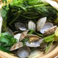 min_'s cooksnap of when they made 土鍋で♪あさりの酒蒸しもやし入り。.