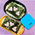 ふたごゆき's cooksnap of when they made ハートのお弁当ご飯.