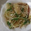 クックかわまい's cooksnap of when they made 簡単♪ 椎茸&エノキと水菜の和風だし餡♪.