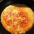 ame-ikuru's cooksnap of when they made 素麺リメイク☆香ばしチーズの簡単チヂミ。.