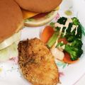 れんれんとまま's cooksnap of when they made サーモン クレイジーソルト パン粉焼き.