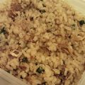 MofeMofee's cooksnap of when they made 菜の花とベーコンのチャーハン.