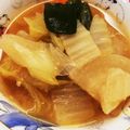 SHⅰ's cooksnap of when they made 魚介たっぷり♡味噌ちゃんこ鍋《石狩鍋風》.