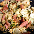 BanVan5はん☆'s cooksnap of when they made お魚ソーセージ卵きゃべつの炒め物★.