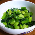 七色ワクチン's cooksnap of when they made 小松菜と枝豆のおひたし♪簡単.