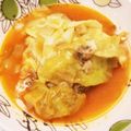 SHⅰ's cooksnap of when they made キャベツベーコンひき肉のトマトクリーム煮.
