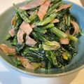 ここはな9999's cooksnap of when they made ほうれん草とベーコンのマヨネーズあえ♣.