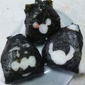 zakkiiM's cooksnap of when they made おにぎりの海苔で遊ぼう~❤.