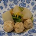saibuhi's cooksnap of when they made 柚子風味☆蕪と鶏ひき肉団子の餡かけ煮.