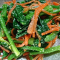 ゆゆっちゃ's cooksnap of when they made 子供も大好き☆ほうれん草と人参のごま和え.