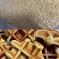 ３匹の大ぶたママ's cooksnap of when they made 黒糖バナナワッフル　または　パン.