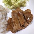 みぃ’sかぁちゃん's cooksnap of when they made 厚切り豚ロースでごちそう照り焼きステーキ.