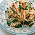 マダムカフェ♡'s cooksnap of when they made ニラとモヤシとカニカマの塩昆布胡麻和え.