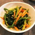 ここっこ★'s cooksnap of when they made めんつゆで、ほうれん草&人参のおひたし.