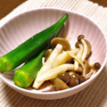nao✳︎21's cooksnap of when they made オクラとしめじのおひたし.