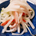 あきつま（杏花☆）'s cooksnap of when they made 手早く簡単☆大根とカニかまの酢のもの.