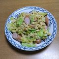55才のおじさん's cooksnap of when they made 春キャベツとウインナーと卵の超簡単ソテー.