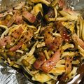クックHB0OYQ☆'s cooksnap of when they made なすのホイル焼き♡ベーコン＆キノコ味.
