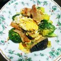 ひなたのねこやなぎ's cooksnap of when they made ブロッコリーとベーコンの卵炒め.
