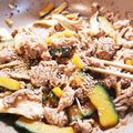 ニコ♪リコ's cooksnap of when they made パパッと♪豚バラとかぼちゃの黒酢炒め.
