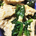 rui_and3's cooksnap of when they made 鶏むねとほうれん草の卵バター炒め☆.