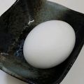 noborifuji's cooksnap of when they made 殻付きで塩味のゆで卵.