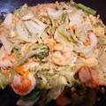 ☆まりもキッチン☆'s cooksnap of when they made 海老とキャベツのオイマヨ炒め.