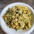 ebipeco's cooksnap of when they made 子供喜ぶ♪小松菜としらすの彩り炒飯☆.
