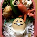 H11216417♡'s cooksnap of when they made ゆで卵で簡単★なめこ栽培キット　キャラ弁.