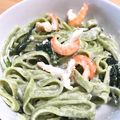 みの莉's cooksnap of when they made ひき肉水菜クリームチーズの簡単パスタ.