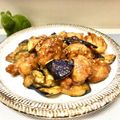 はらぺこしろうさぎ's cooksnap of when they made 揚げナスと鶏モモの油淋鶏風.