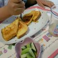 夕湖★'s cooksnap of when they made 簡単☆きなこ入りフレンチトースト.