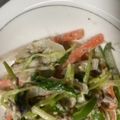 三姉妹❤️'s cooksnap of when they made さば缶deゴボウと春菊のサラダ.
