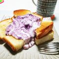 ぱふ♪'s cooksnap of when they made 焼き立て食パンにとろ～りヨーグルト.
