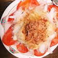 葛の羽's cooksnap of when they made トマトと玉ねぎのおかかサラダ.