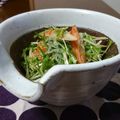 ダイナマイト漆黒's cooksnap of when they made 海藻麺で✧水菜とカニカマのごま酢和え.