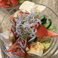 ようさんママ's cooksnap of when they made 豆腐としらすの彩りサラダ.