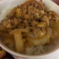 さとあり！'s cooksnap of when they made 鶏皮の親子丼♪.