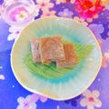 hikarin♪'s cooksnap of when they made くるみゆべし、黒ごまゆべし.