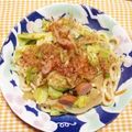 しょこら＊＊'s cooksnap of when they made ☆シンプル　焼きうどん 醤油味☆.