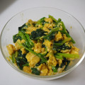 もりりんの森のちこ's cooksnap of when they made ほうれん草と卵の粉チーズ炒め.