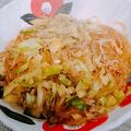 古賀竜一's cooksnap of when they made 春雨ときゃべつのひき肉炒め.