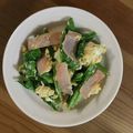 クック1FX93J☆'s cooksnap of when they made 彩り良いかぶの葉の炒め物.