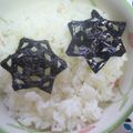 りーたみ's cooksnap of when they made 【簡単】お弁当に海苔の飾り切り♪.