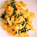 ぐりtoぐら's cooksnap of when they made ほうれん草としめじと卵のマヨ炒め.